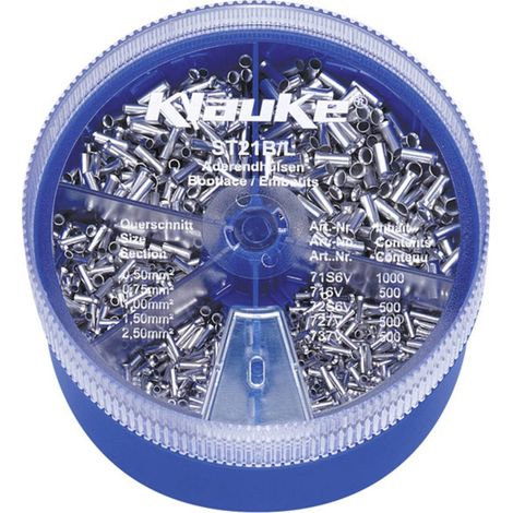 Klauke ST21B assortiment embouts câble argent non isolé (1/2)