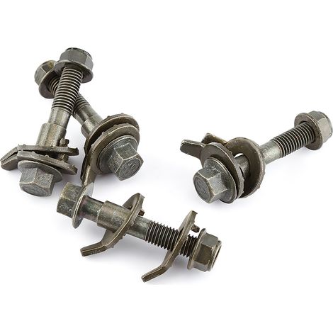 4-teiliger Satz verstellbarer Sturzbolzen, 14 mm Stahl, für die Achsvermessung von 4-Rad-Fahrzeugen, Nachlauf-Unterlegscheibe (1/5)