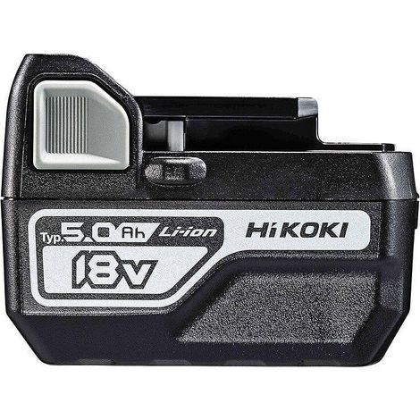 Hikoki – Batterie compacte 18V 5Ah – Li-Ion – 15% plus légère que BSL1850 – Temps de charge 25 min – Compatible avec chargeurs UC18YFSL/UC18YSL3/UC36YSL
