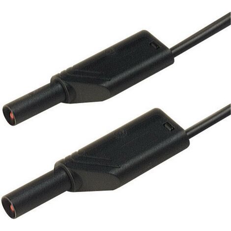 Hirschmann Test & Measurement MLS WS 100/1 sw Sicherheits-Messleitung Lamellenstecker 4 mm Lamellens (1/3)