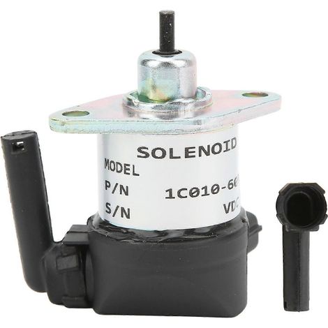 Solenoide de corte de combustible 12VDC 1720860015 Aleación de aluminio para motores KUBOTA D905 D1005 D1105 V1305 V1505 ETC.