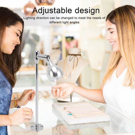 Foco LED regulable para vitrina, de aluminio, iluminación suave para joyería, moderno, adaptable. (1/5)