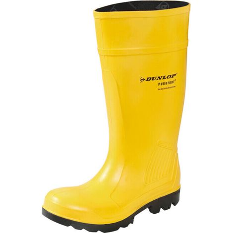 [NEUWERTIG] B-Ware Dunlop Sicherheitsstiefel Arbeitsschuhe Purofort Professional Stiefel gelb EU 40 (1/2)