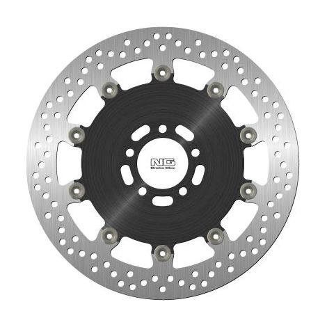 DISCO DE FRENO DELANTERO NG KAWASAKI VN1500/1600 MEAN STREAK '02-08, W800 '19-22 (320X61X5MM) (5X10.5MM) FLOTANTE (CENTRO DE ALUMINIO)
