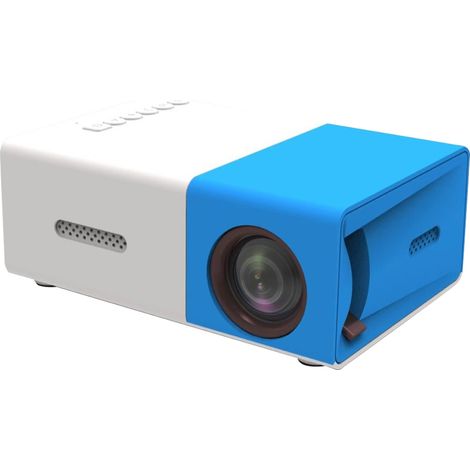 Mini projecteur portable YG300 pour enfants, projecteur jaune et blanc (1/5)