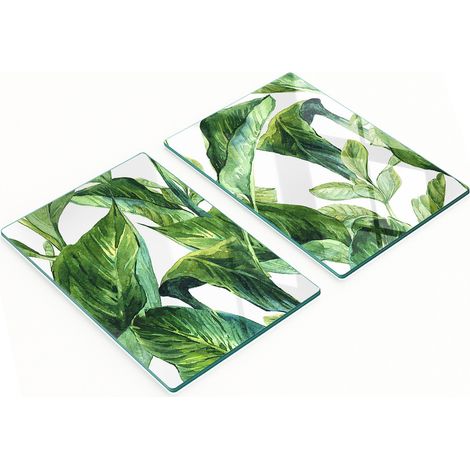 Tablas decorativas multifuncionales de cocina con hojas de vidrio templado, 2x40x52 cm. (1/5)