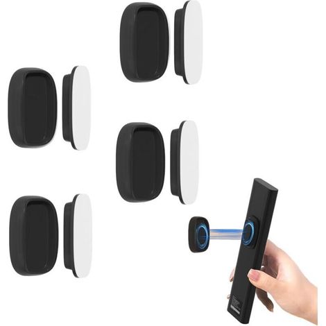 Mise à Niveau Supports Magnétiques Puissants pour Télécommande. 4 Pièces Support Telecommande Mural. Climatiseur Mural Telecommande. Convient à Tous Les Types d'Appareils Ménagers (1/4)