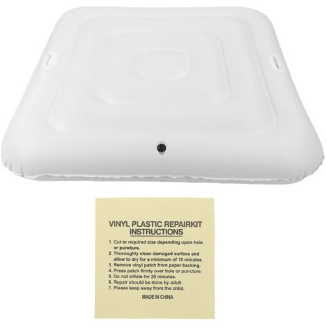 Pair - Couverture de piscine gonflable de 130cm, protection carrée en PVC anti-poussière pour Spa extérieur (1/5)