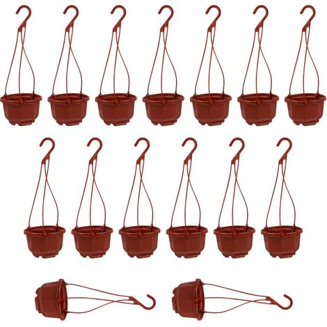 15 pots de fleurs suspendus avec drainage dcoratifs 95 cm x 6 cm
