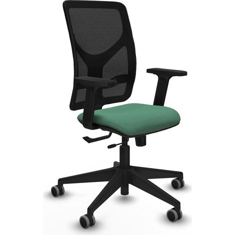 Chaise de bureau piqueras y crespo Motilla noir mousse épaisse (1/2)