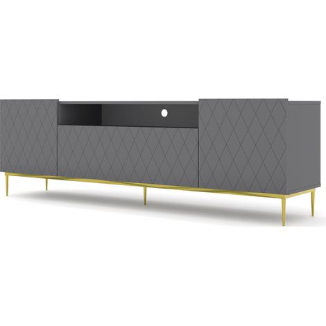 TV DIUNA 193 cm 2D1K grafite opaco su cornice (1/3)