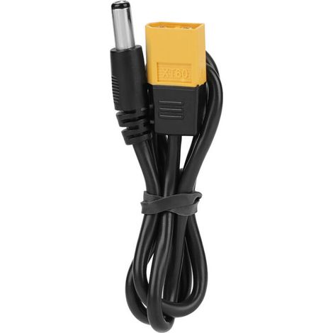 Connecteur Bullet mle XT60 vers cble d'alimentation mle DC 5,5 x 2,5 mm DC5525