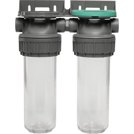 Porte filtres à eau double 9' 3/4 3P ECOSOFT (1/5)