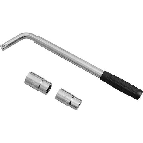 SS5324 Steckschlüssel für Autoräder – ausziehbarer Griff – Steckschlüsselgrößen: 17 mm, 19 mm, 21 mm, 23 mm – passend für alle Standardfahrzeuge