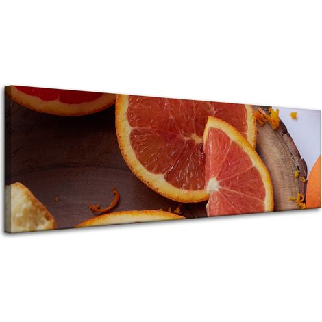 Lienzo impreso Cocina Rojo Naranja 120x40