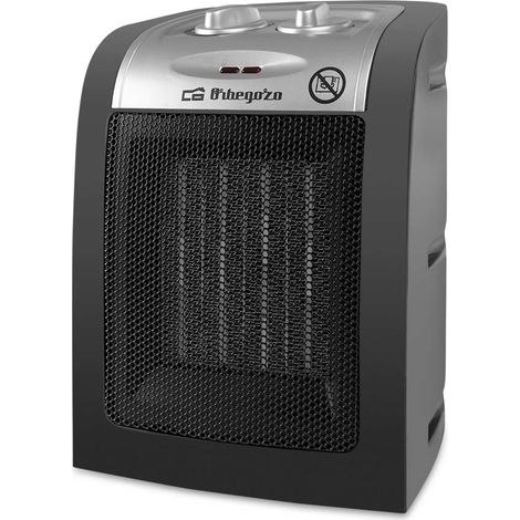 Orbegozo calefactor cerámico CR 5017, termostato regulable, 2 posiciones de calor, posición aire frío, 1500 W (1/5)