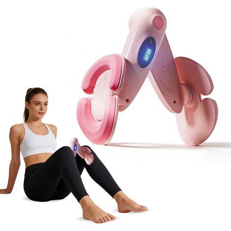 Appareil Périnée Femme Rotation à 360°, Appareil Exercice Périnée Compteur, Plancher Pelvien pour l'intérieur en TPR Antidérapants, Hip Trainer Exerciseur pour Rééducation Hanches, Jambes et Bras (1/5)