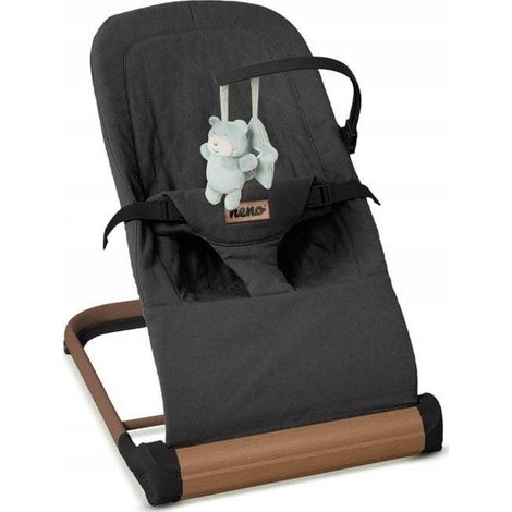 Neno Nesso tumbona gris oscuro ergonómica para bebé