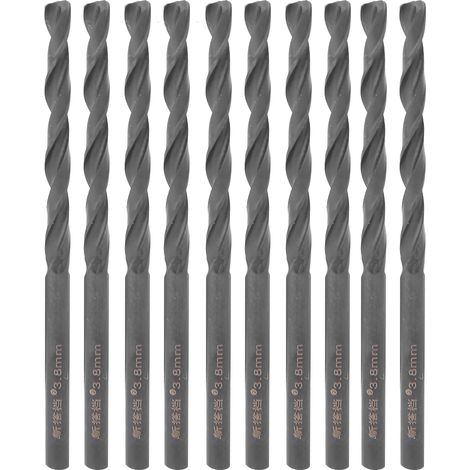 Mèche Hélicoïdale En Acier Au Cobalt - Diamètre 3,8 Mm - Queue Droite Hss - Pour Perçage Métal Inox - Lot De 10 Pièces (1/5)