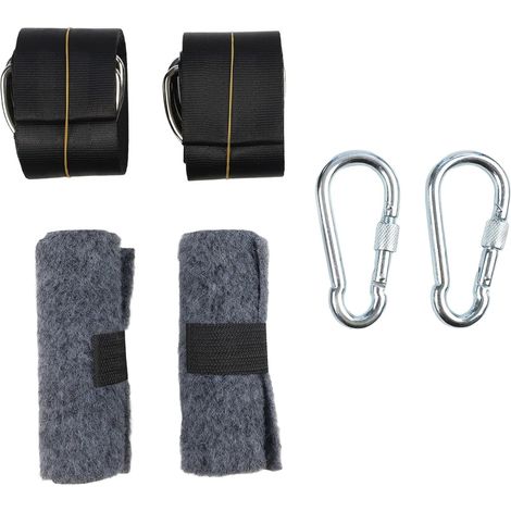 Kit de fixation pour balançoire d'arbre - 2 sangles robustes pour balançoire de jardin - Équipement de jeu en plein air - Balançoires pour enfants - 150 x 5 cm (1/5)