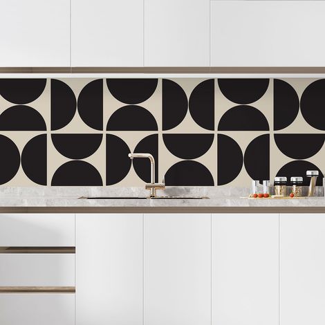 Crédence adhésive cuisine - Motif géométrique - 60x60 cm - Adhésif BRILLANT (1/5)