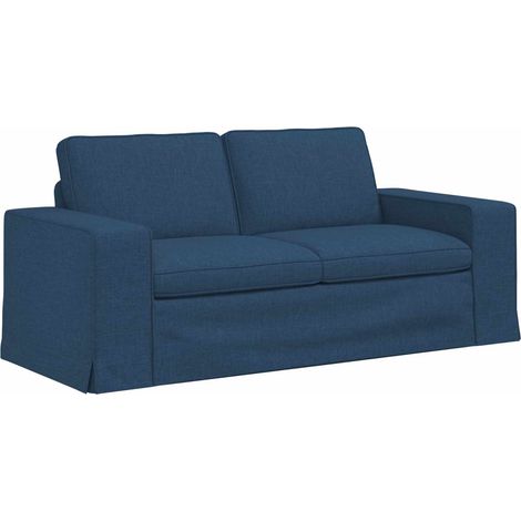Canapé Bleu 182 x 80 x 82 cm tissu vidaXL (1/5)