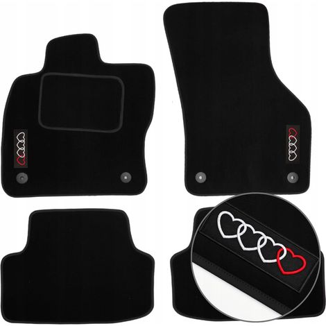 Tappetini in velluto per Audi A3 8V 2013-2020 tappetini auto HAFT LOVE B (1/5)