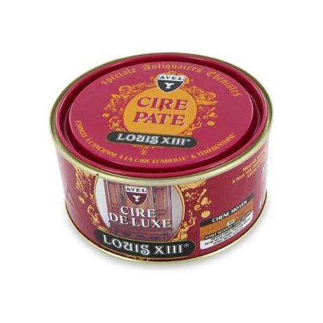 Cire pâte de luxe incolore 500 ml – Formule ancienne renforcée – Cire d'abeille 25% et térébenthine 50% – Brillant incomparable – Avel