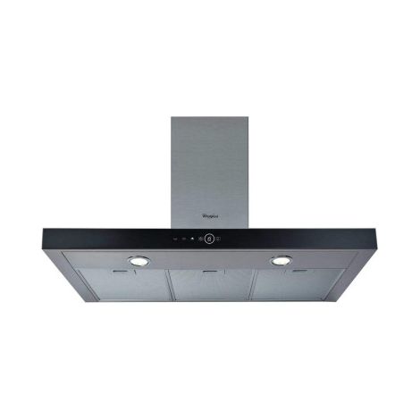 WHIRLPOOL Hotte Décorative Murale Aspirante Inox Largeur 90cm Débit d'air 713m3/h (1/3)