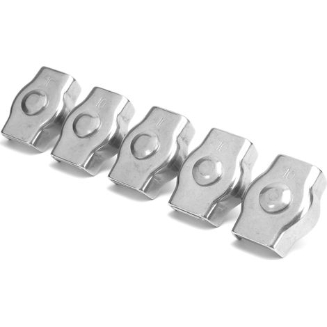Lot de 5 colliers de serrage pour câbles, en acier inoxydable, pour la fixation de matériel marin destiné aux machines forestières, 10 mm / 0,39 po (1/5)