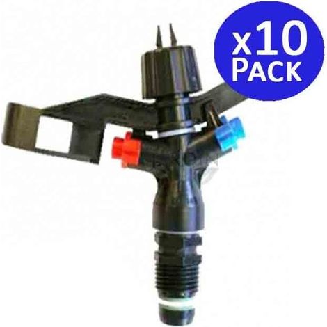 1/2"-Rundsprinkler für die landwirtschaftliche Bewässerung  10er-Packung mit einer Reichweite von 8 bis 12 m  360°-Gartensprin