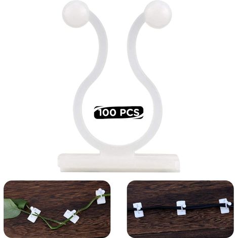 Clips de fixation pour plantes grimpantes murales, crochets adhésifs pour accessoires muraux (1/5)