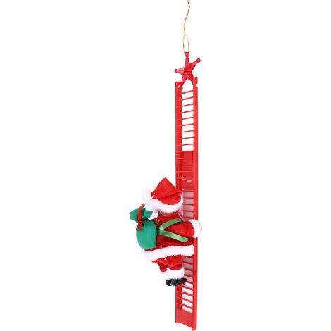 Échelle électrique décorative à suspendre au sapin de Noël, ornement de fête pour les fêtes (1/5)