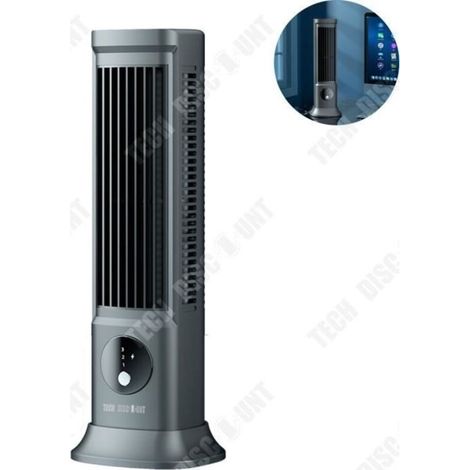 Ventilateur de tour sans feuilles ventilateur électrique vertical bureau de charge circulant vent muet petit ventilateur portabl (1/4)