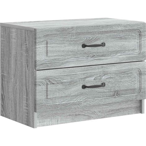 Nachttisch Graues Sonoma 62 x 34,5 x 44,5 cm Holzwerkstoff vidaXL