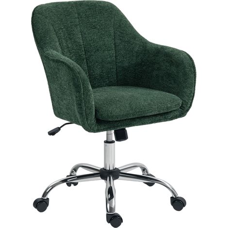 Snow Flannel Office Chair Dark Green (1/5)
