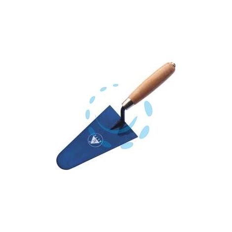 CAZZUOLA PUNTA TONDA MANICO LEGNO - mm.200