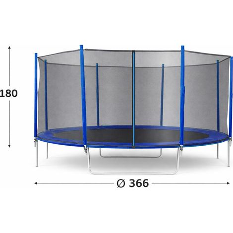 Filet de protection pour trampoline de 3,66 m