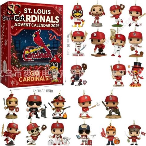 New MLB St. Louis Cardinals Christmas Blind Box Tree Decoration Acrylic Pendant - MLB St. Louis Cardinals Christmas Blind Box -