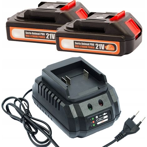 Set di Batterie e Caricatore 21V 1.5Ah – Compatibile con Utensili Makita 18V–21V  Li-Ion, Ricarica Veloce, Protezione Sovraccarico