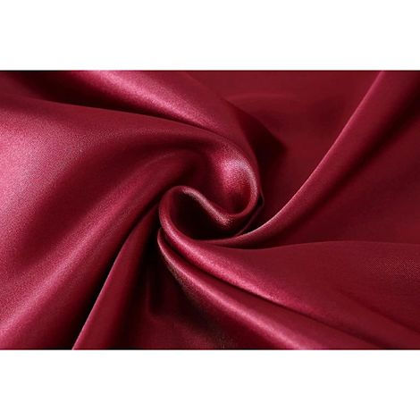 Filiyano – oreiller en soie double – 1 Taie d'oreiller en soie double face avec fermeture éclair invisible - Bordeaux - 51 x 66 cm (20 x 26 pouces) (1/5)