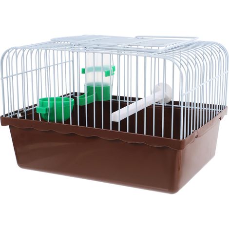 Petite cage à oiseaux portable pour calopsittes - Cage de transport de voyage avec poignée - Gamelle d'alimentation en eau sûre (1/5)