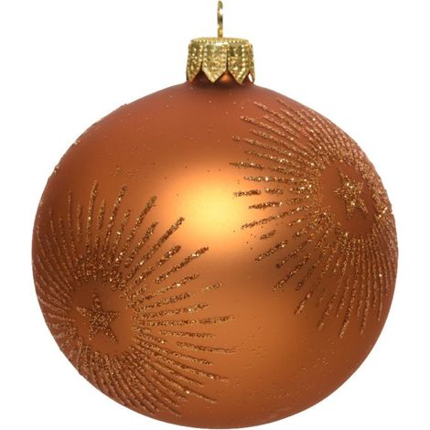 Pallina di Natale Lina di Natale  D8 Stella Ambra