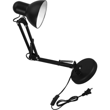Lampe de bureau LED pliable avec luminosité réglable, protection des yeux, compacte pour le bureau à domicile ou les études