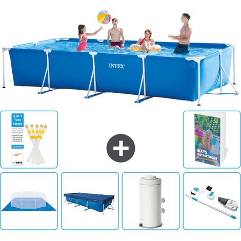 Rechteckiger Frame Pool - 450x220x84 cm - 7-teilig S114