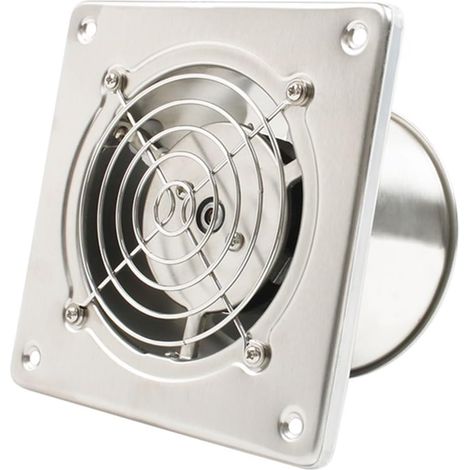 Acier inoxydable 4 pouces ventilateur d'échappement 4 ''toilette cuisine salle de bains suspendu mur fenêtre conduit ventilateur ventilateur d'air extracteur ventilateur (1/4)