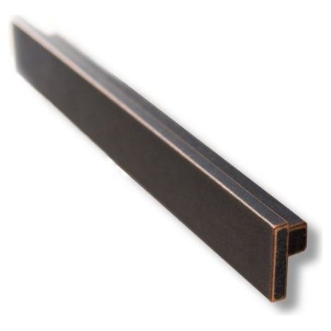 Maniglia Mobili anticata effetto rame  T 240 x 34 mm profondità 22 mm in PVC