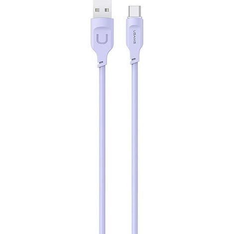 Cable USB-C Usams de 1,2 m con carga rápida, color morado. (1/5)