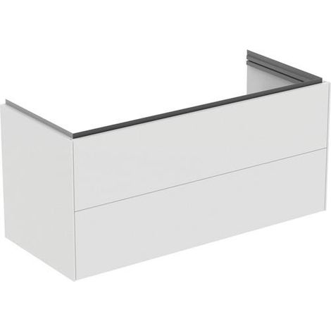 Meuble bas MWT-Conca avec 2 tiroirs 1200x505x555mm Blanc