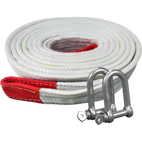 Sangles de remorquage Corde de remorque de Voiture puissante, Sangles de remorquage à Haute résistance pour véhicules Tout-Terrain et Camion, Cordes de remorque Portables pour Voiture (1/5)